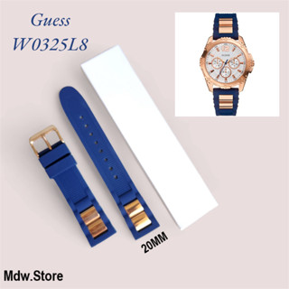 Guess สายนาฬิกาข้อมือ สายยาง สําหรับผู้หญิง W0325L8