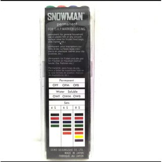 Snowman ปากกามาร์กเกอร์ถาวร/OPF/OPM / Snowman OPM/OPF ปากกามาร์กเกอร์ถาวร