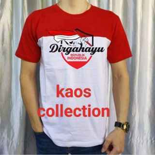 เสื้อยืดแขนสั้น ลาย 17 August 45 hut78 digahayu สีแดง และสีขาว