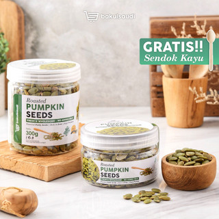 Organic Roasted Pumpkin Seed Seeds Premium / Biji Labu Panggang Organik