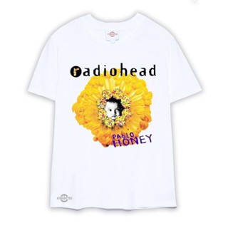 เสื้อยืด พิมพ์ลายวิทยุ Pablo HONEY Premium White RADIOHEAD สําหรับผู้ชาย