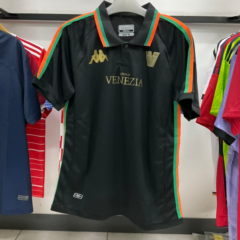 เสื้อกีฬาแขนสั้น ลายทีมชาติฟุตบอล Venezia home Jersey 2022 23 go Grade ori ชุดเหย้า