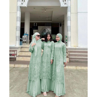 Maxi DEVIA กระเบื้องด้านหน้า และด้านหลัง M L XL GAMIS TERBARU MAXI กระเบื้องมุสลิมล่าสุด