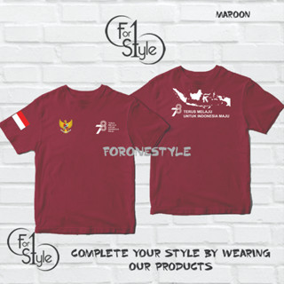 เสื้อโปโล คอปก ลาย B17 peta 78th 78th Yu RI 78th Anniversary Keeps Going For INDONESIA