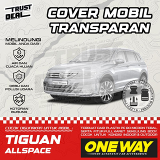 ผ้าคลุมรถยนต์พลาสติก แบบหนา กันน้ํา สีโปร่งใส สําหรับ Vw TIGUAN