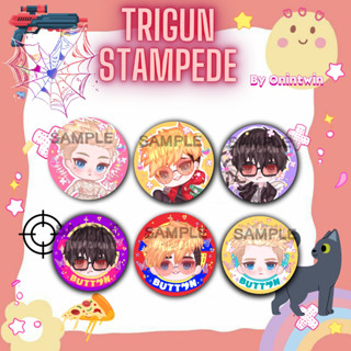 หมุดปุ่มกดกระจก Trigun Stampede โดย onintwin/Pocket Mirror Trigun Stampede