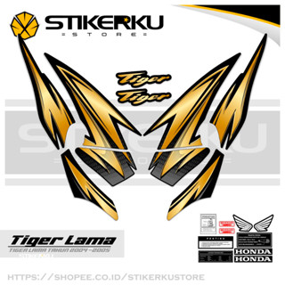 สติกเกอร์ TIGER 2000s OLD TIGER 2000s TIGER OLD TIGER 2000s TIGER OLD HONDA TIGER HONDA Stickers POLET TIGER 5Th สําหรับติดตกแต่งรถยนต์