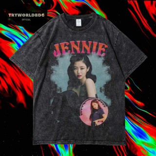 เสื้อยืด พิมพ์ลาย Tryworldbdg OFFICIAL "JENNIE" | เสื้อเชิ้ต ซักได้ | หินล้าง | เสื้อยืด ขนาดใหญ่ | เสื้อยืด สไตล์วินเทจ | เสื้อยืด ลาย Jennie