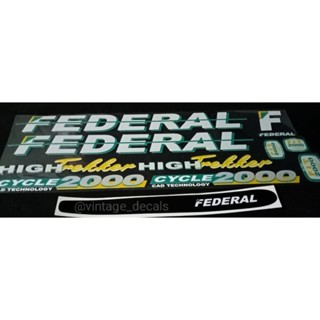 สติกเกอร์ ลาย federal Bike High trekker สําหรับติดตกแต่งรถจักรยาน