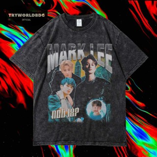 เสื้อยืด โอเวอร์ไซซ์ โอเวอร์ไซซ์ ลาย MARK LEE NCT 127 VINTAGE