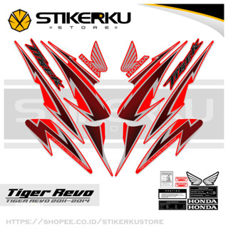 สติกเกอร์ TIGER 2000 REVO TIGER REVO TIGER REVO TIGER 2000 TIGER NEW HONDA TIGER REVO HONDA Sticker POLET ดีไซน์ใหม่ TIGER REVO Stickerkudecall MOTIF 7