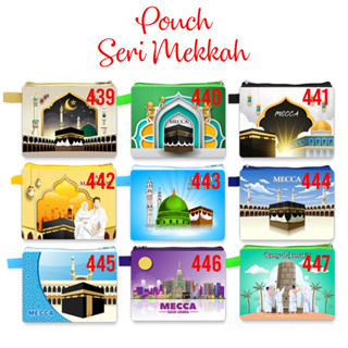 กระเป๋าสตางค์ ลาย Mecca Series Souvenirs Hajj Umrah Dubai Saudi Arabia United Arab Arabia Medina Mecca Khalifah