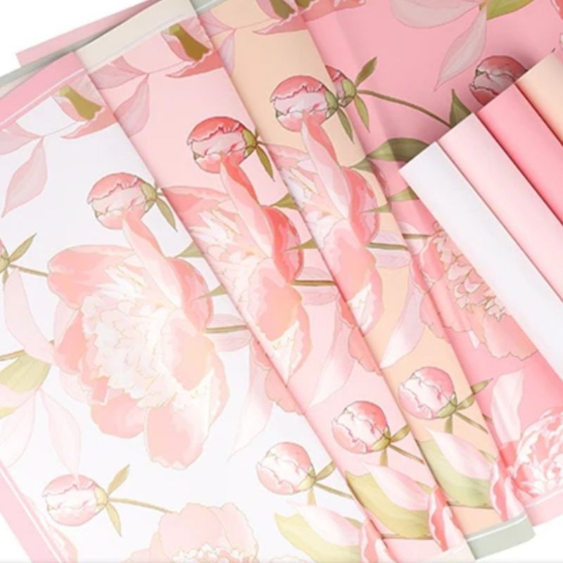 (5 แผ่น) ROSE BOUQUET WRAPPING / PAPER BOUQUET / FLOWER PAPER 5 แผ่น