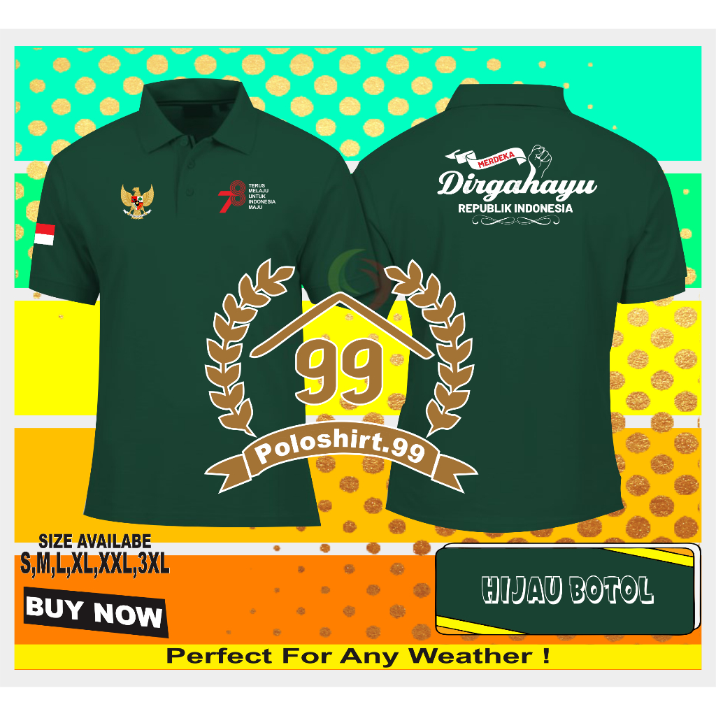 เสื้อโปโล / เสื้อยืดคอปกครบรอบ 78 ปีของสาธารณรัฐจีน / สาธารณรัฐจีน 78 ปีของสาธารณรัฐจีนความคืบหน้าของอินโดนีเซียขั้นสูงแบบ 2