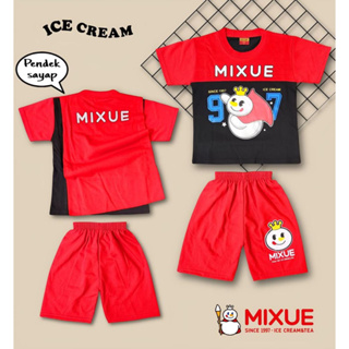 ใหม่ล่าสุด ชุดเสื้อผ้าเด็ก ผ้าฝ้าย ลายปีก MIXUE ใส่สบาย สําหรับเด็กผู้ชาย ผู้หญิง อายุ 1-10 ปี