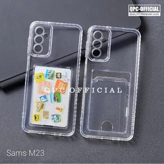 เคสโทรศัพท์มือถือ แบบใส พร้อมช่องใส่บัตร สําหรับ Samsung A70 A70S M23 A70 A70S M23