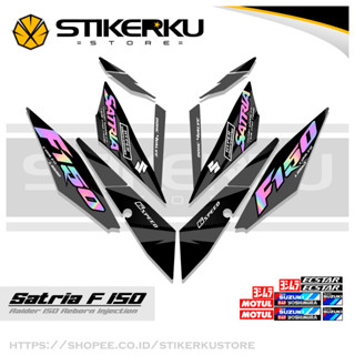 สติกเกอร์หัวฉีด SATRIA FU 150 SIMPLE F150 SATRIA F150 2016-2022 STICKER STRIPING SATRIA FU BELANG R150 STOCK DECALS RIDER FI R150 SATRIA EDITION Stickerkustore 1st MOTIF