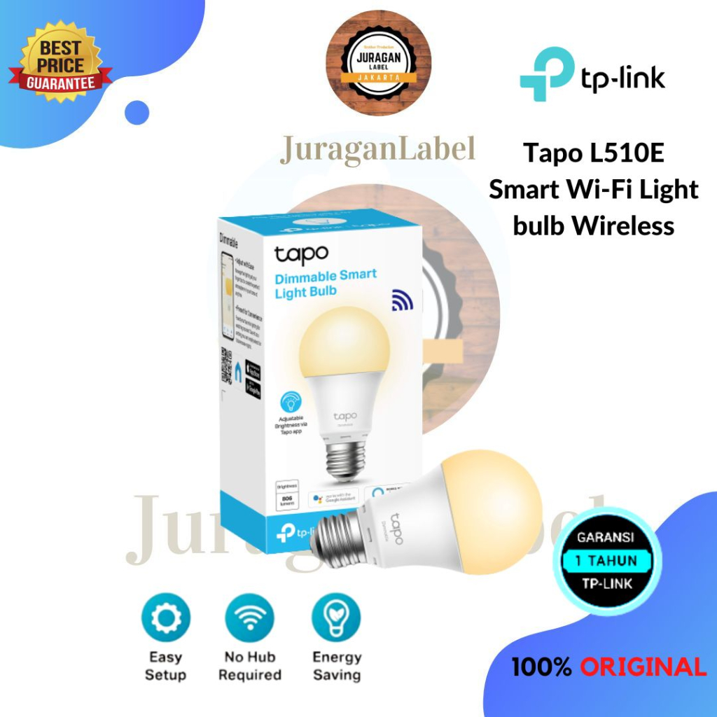 TP-LINK Tapo L510E หลอดไฟ Wi-Fi อัจฉริยะ ไร้สาย IoT Home Automation