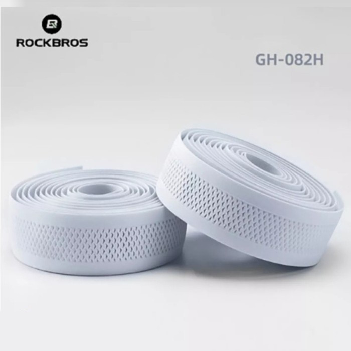 DapurCantik ROCKBROS GH-082H Bartape Dropbar Bar Tape Wrap Strap - ตารางสีขาว