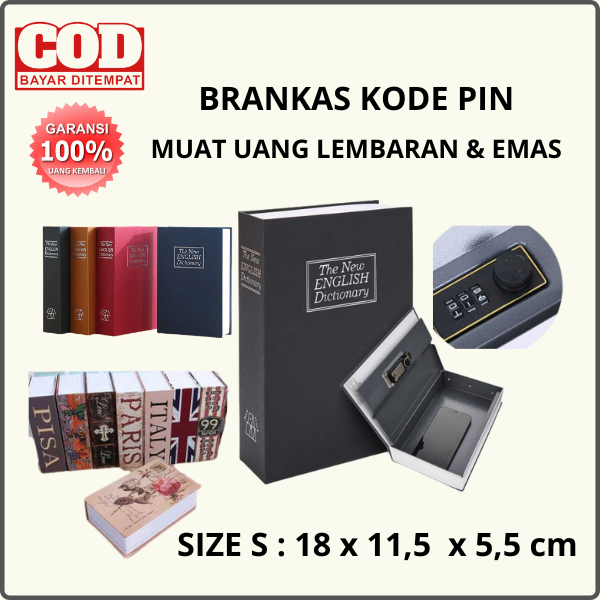 Size S Safe Safe Safe Safe Safe Box Secret Book Dictionary Safety Box