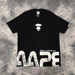 เสื้อยืด พิมพ์ลาย Aape by A Bathing Ape Bape สีเทา สําหรับผู้ชาย