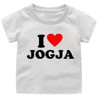 เสื้อยืด ลาย I LOVE JOGJA สําหรับเด็กอายุ 1-12 ปี