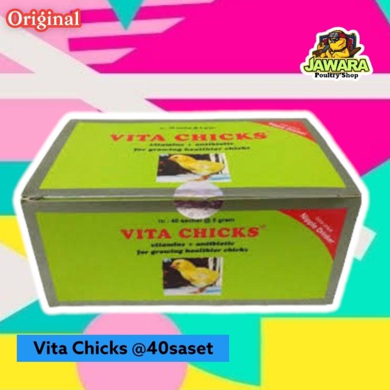 Vita Chicks 5 กรัม - วิตามินสําหรับลูกไก่ เป็ด และนกกระทา DOC 1 Duz