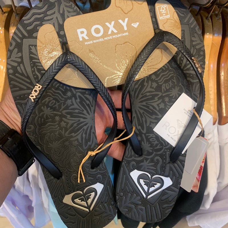 Roxy Original Antilles II Black รองเท้าแตะผู้หญิงใหม่