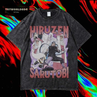 เสื้อยืด พิมพ์ลาย Tryworldbdg OFFICIAL "SARUTOBI" | เสื้อเชิ้ต ซักได้ | หินล้าง | เสื้อยืด ขนาดใหญ่ | เสื้อยืด ลาย Sarutobi HIRUZEN WASHING VINTAGE