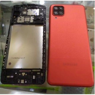 กรอบหน้าจอ Lcd สําหรับ Samsung A12 Backdor Rear Cover + Middle Bone bazzel Frame