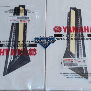 สติกเกอร์ติดแบตเตอรี่ ซ้าย ขวา สีดํา ของแท้ สําหรับ YAMAHA YGP 3KA-F174J-A0/3KA-F174K-A0 RX KING 2008