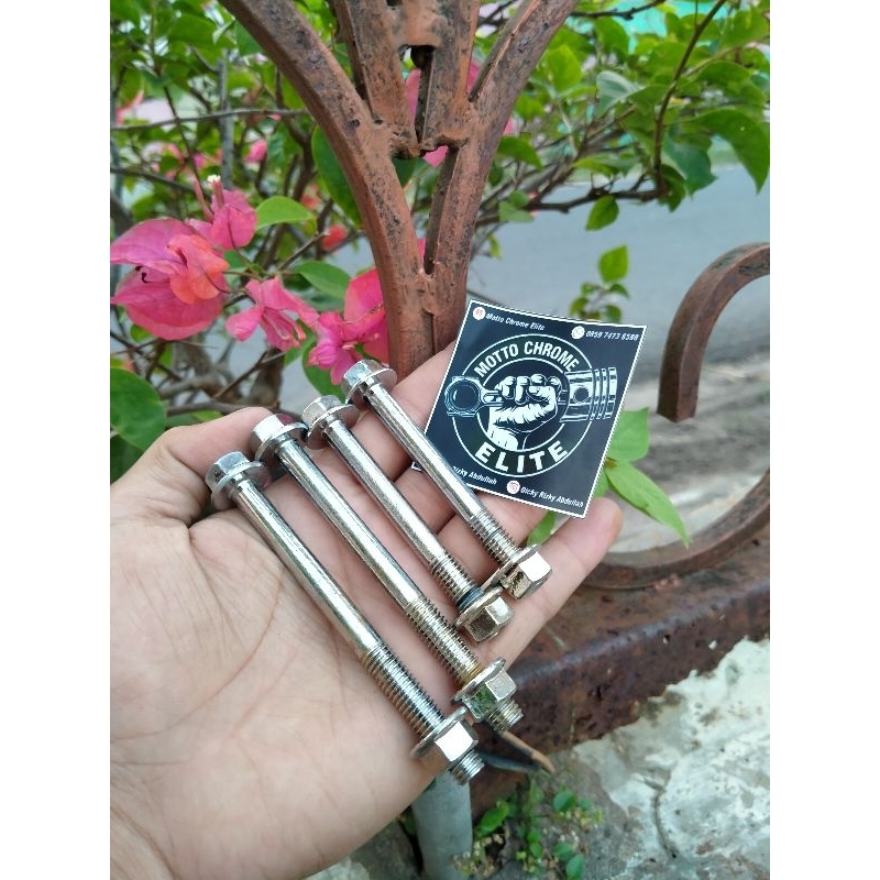 MESIN MEGA PRO PRIMUS ENGINE BOLT CROM