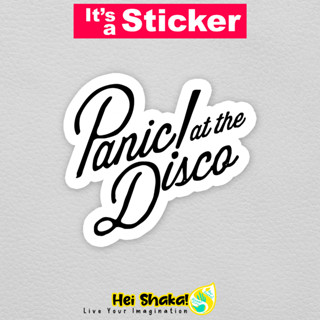 สติกเกอร์ไวนิล กันน้ํา ลาย Panic AT THE DISCO Music Band สําหรับติดตกแต่ง