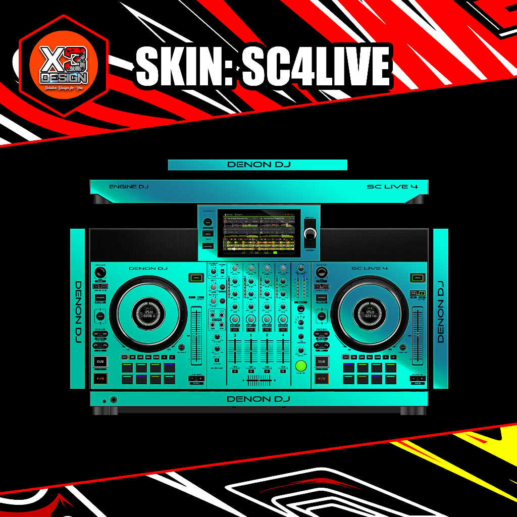 Skinz DENON SC 4 LIVE ALL Color &amp; CUSTOM Variants