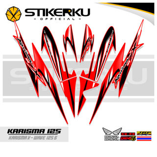 สติกเกอร์ ลาย Charisma STRIPING 125 7 MOTIF Charisma STICKER X 125 D STOCK DECALS Variations STRIKER Contemporary Charisma SIKER Unique ORI Stickersimple STRIPING Motocycle Trim WAVE 125s SUPRA Father stickerkustore