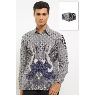 Katun KEMEJA Krisna Batik Bruce เสื้อเชิ้ตแขนยาว ผ้าฝ้าย สําหรับผู้ชาย