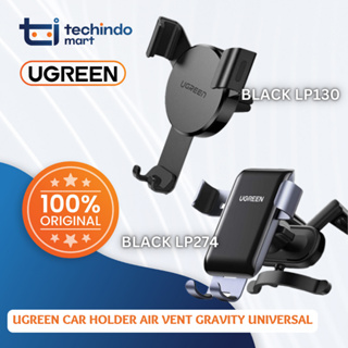 UGREEN ที่วางโทรศัพท์มือถือ ระบายอากาศ แรงโน้มถ่วง แบบสากล สีเขียว สําหรับรถยนต์