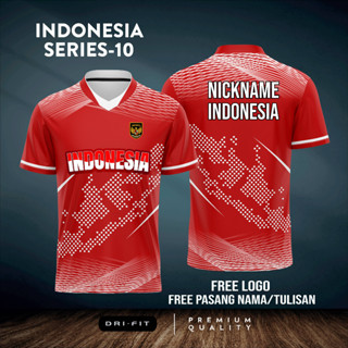 Jersey BADMINTON เสื้อยืดกีฬา LARI INDONESIA SERIES-10