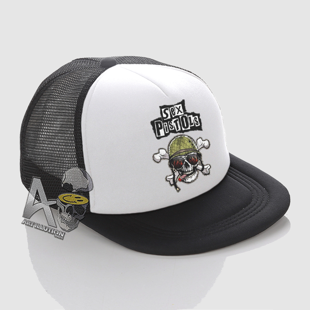Distro Net Snapback Hat/Snapback Trucker Hat - New PREMIUM Logo Pistol Sex Band Hat