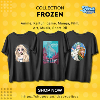 เสื้อยืด พิมพ์ลาย Frozen สําหรับเด็กผู้หญิง