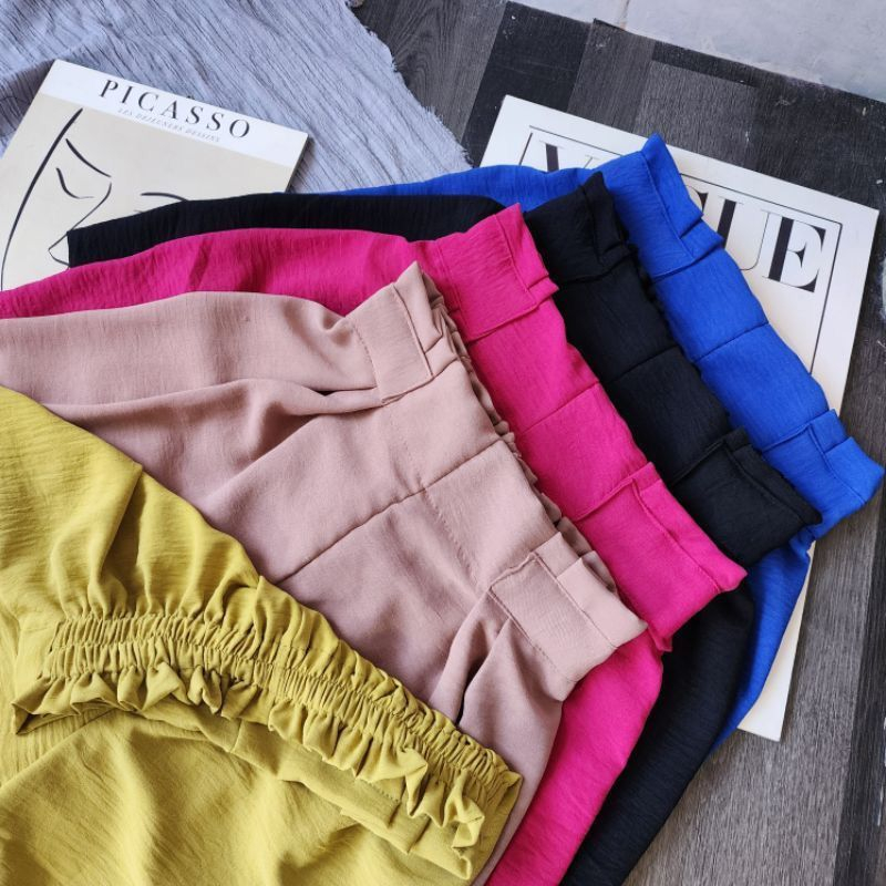 Akita Hot Pants - กางเกงขาสั้นผู้หญิง - Culotte Hot Pants - กางเกงขาสั้น Airflow Crinkle