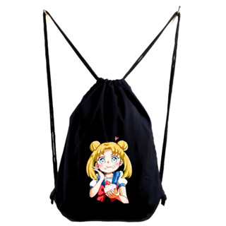 Sailormoon กระเป๋าเป้สะพายหลัง ทรงโท้ท ลายการ์ตูนอนิเมะญี่ปุ่น || Kiiyoomii ||