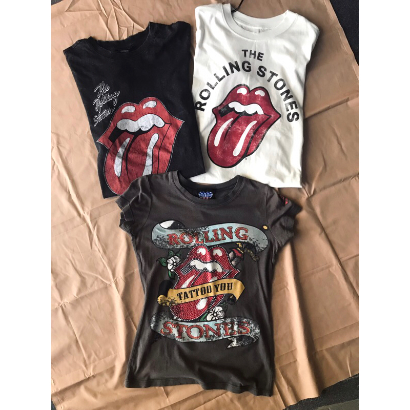เสื้อยืด พิมพ์ลายวง The Rolling Stones Kaos