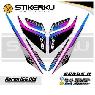 สติกเกอร์ ลาย OLD AEROX 155 VVA MOTIF OLD AEROX 155 VVA STICKER Unique AEROX 155 VVA STICKER AEROX 155 VVA STICKER STOCK DECAL LIST POLET Stickerkustore