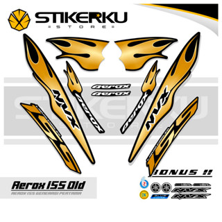 สติกเกอร์ ลาย OLD AEROX 155 VVA MOTIF OLD AEROX 155 VVA STICKER Unique AEROX 155 VVA STICKER AEROX 155 VVA STICKER STOCK DECAL LIST POLET Stickerkustore