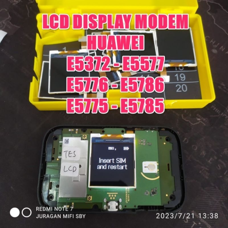 LAYAR ใช้จอแสดงผล LCD Mifi Huawei E5372 E5372s E5372t E5577 E5775 E5776 E5786 E5785 E5377 Bolt Slim 