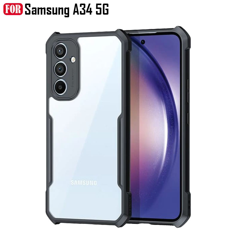 Samsung A34 5G Hardcase Shield เคสใสป้องกันกล้อง