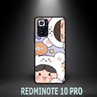 [CS52] เคสโทรศัพท์มือถือ ประดับกลิตเตอร์ สําหรับ Xiaomi REDMI NOTE 10 PRO | เคส Hp เคลือบเงา | ลวดลายการ์ตูน Happy Motif