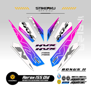 สติกเกอร์ ลาย OLD AEROX 155 VVA MOTIF 23 OLD AEROX 155 VVA AEROX 155 VVA STICKER AEROX 155 VVA STICKER STOCK DECAL LIST POLET Stickerkudecall