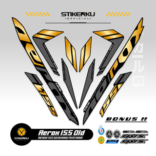 สติกเกอร์ AEROX 155 VVA MOTIF 42 OLD 155 VVA AEROX STICKER Unique AEROX 155 VVA STICKER AEROX 155 VVA STICKER STOCK DECAL LIST POLET Stickerkudecall